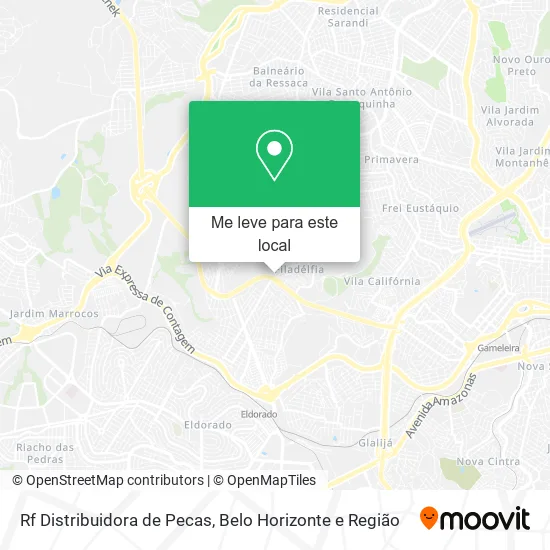 Rf Distribuidora de Pecas mapa