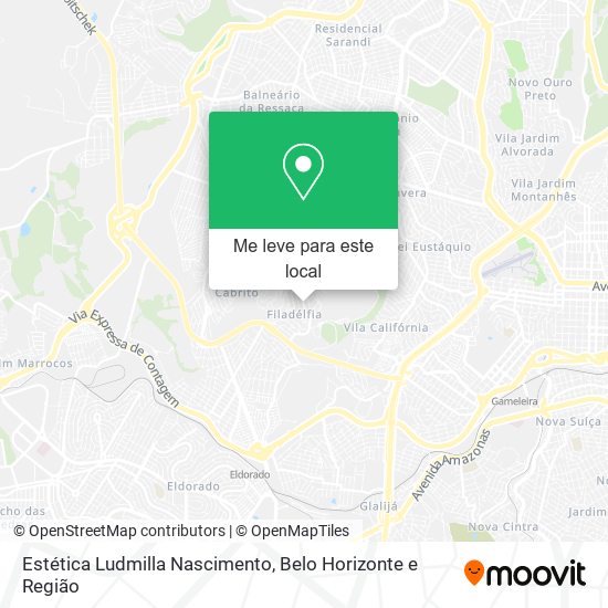 Estética Ludmilla Nascimento mapa