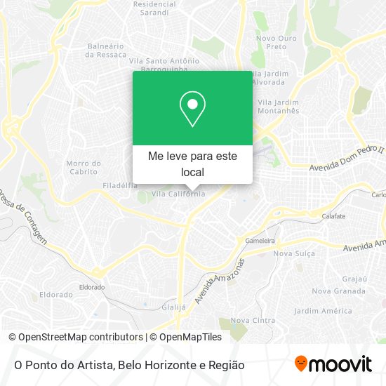 O Ponto do Artista mapa