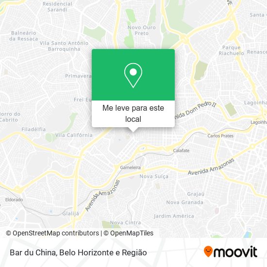 Bar du China mapa