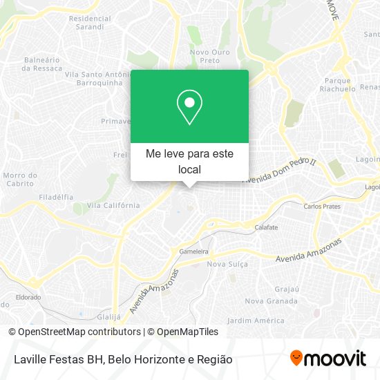 Laville Festas BH mapa