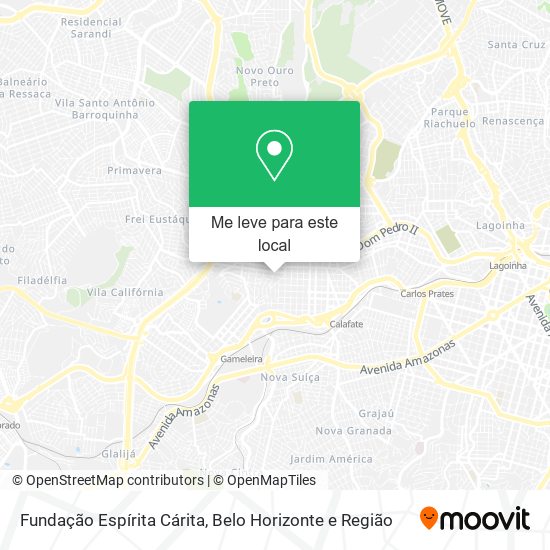 Fundação Espírita Cárita mapa