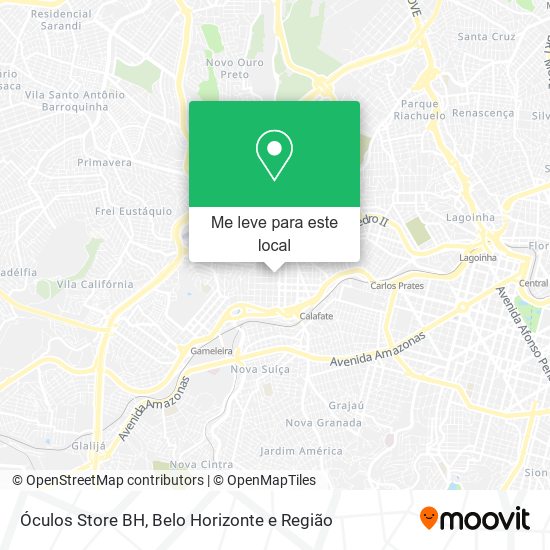 Óculos Store BH mapa