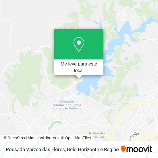 Pousada Varzea das Flores mapa