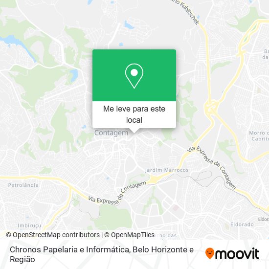 Chronos Papelaria e Informática mapa