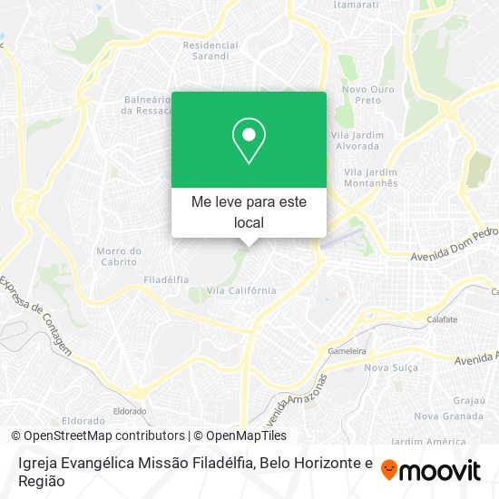 Igreja Evangélica Missão Filadélfia mapa