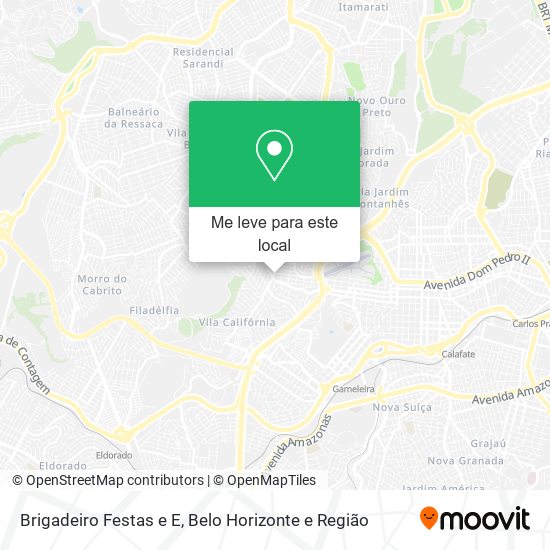 Brigadeiro Festas e E mapa