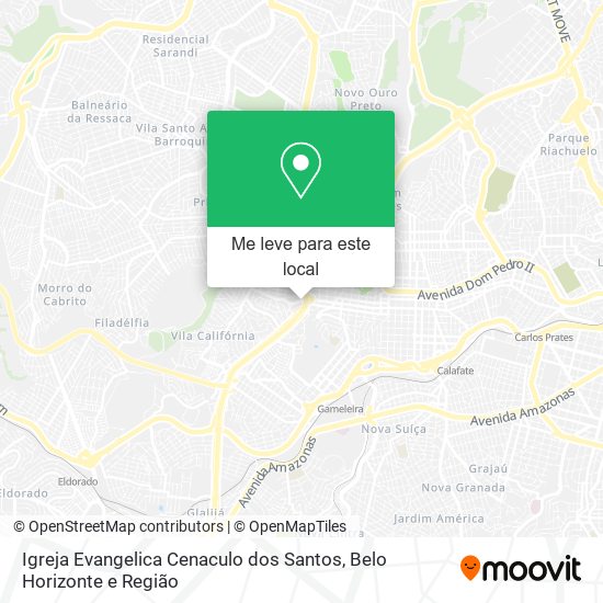 Igreja Evangelica Cenaculo dos Santos mapa