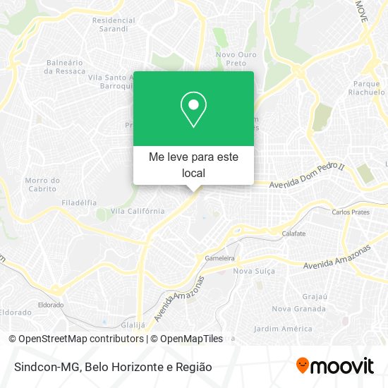 Sindcon-MG mapa