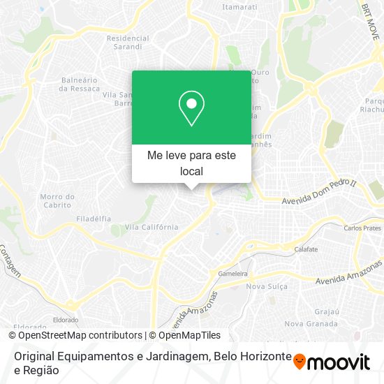 Original Equipamentos e Jardinagem mapa