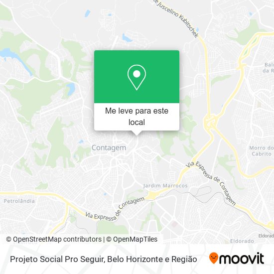 Projeto Social Pro Seguir mapa