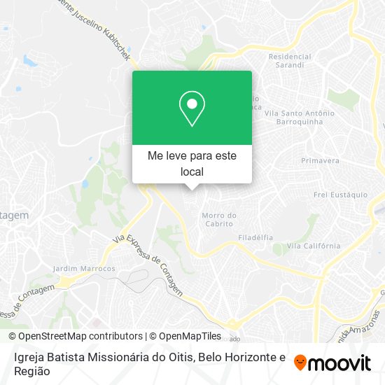Igreja Batista Missionária do Oitis mapa