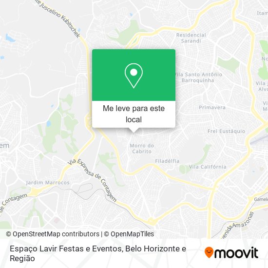 Espaço Lavir Festas e Eventos mapa
