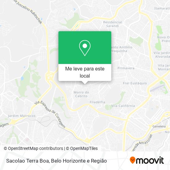 Sacolao Terra Boa mapa