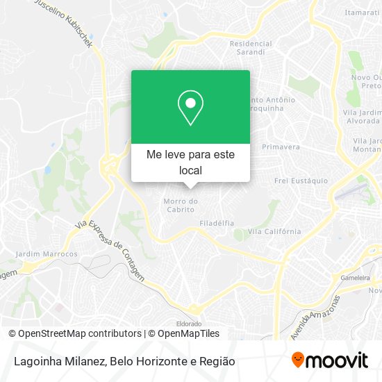 Lagoinha Milanez mapa