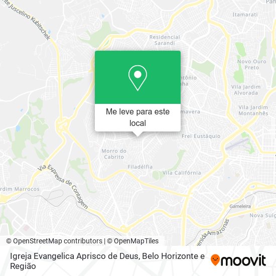 Igreja Evangelica Aprisco de Deus mapa