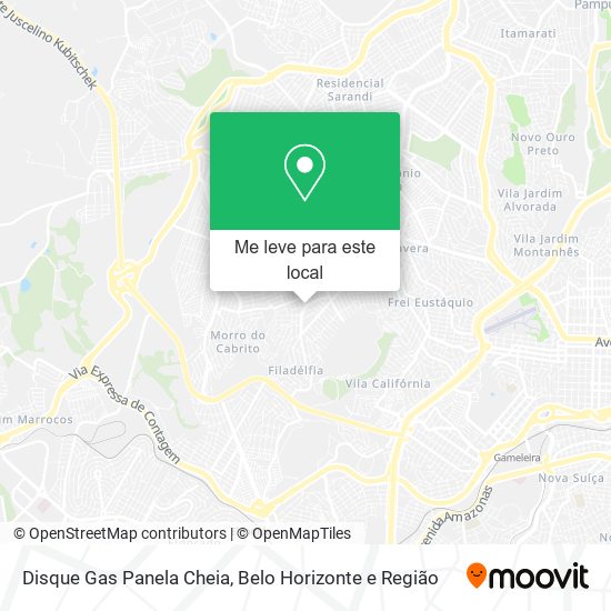 Disque Gas Panela Cheia mapa