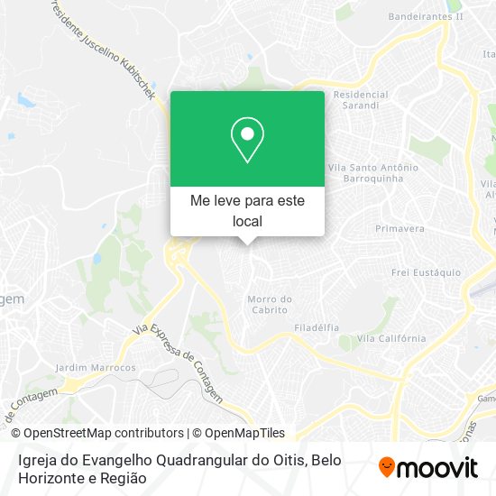 Igreja do Evangelho Quadrangular do Oitis mapa