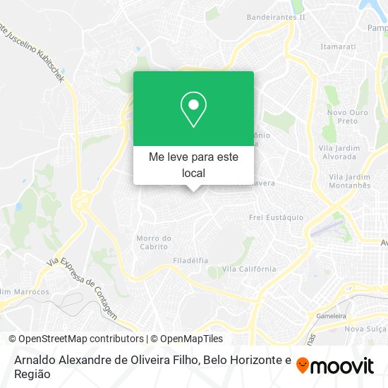 Arnaldo Alexandre de Oliveira Filho mapa