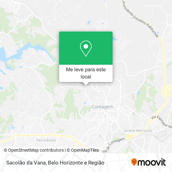 Sacolão da Vana mapa