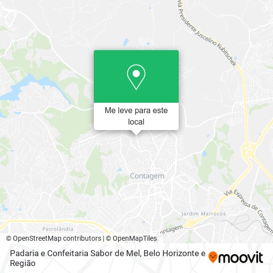 Padaria e Confeitaria Sabor de Mel mapa