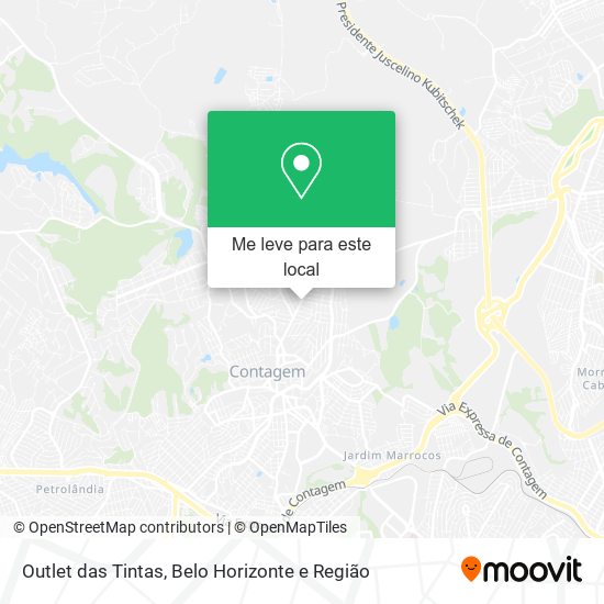 Outlet das Tintas mapa