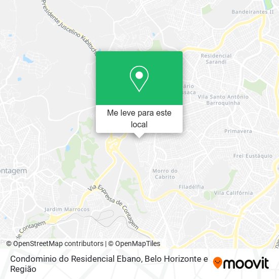 Condominio do Residencial Ebano mapa