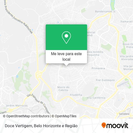Doce Vertigem mapa