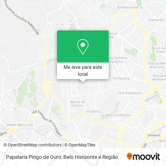 Papelaria Pingo de Ouro mapa