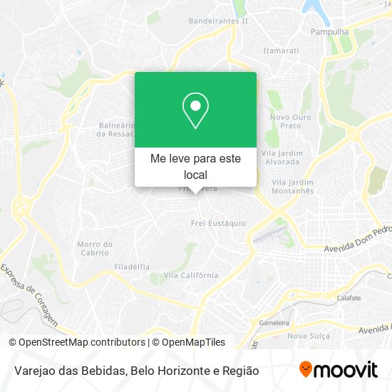 Varejao das Bebidas mapa