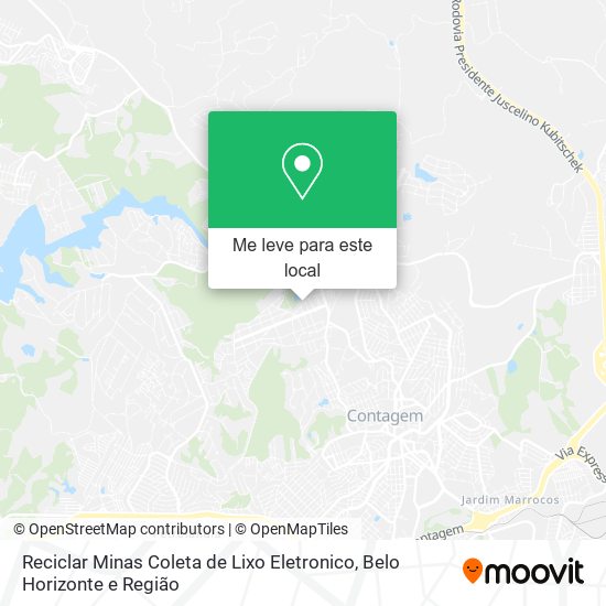 Reciclar Minas Coleta de Lixo Eletronico mapa