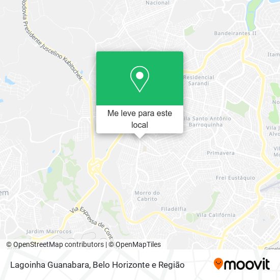 Lagoinha Guanabara mapa