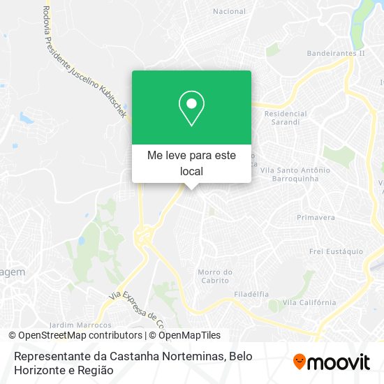 Representante da Castanha Norteminas mapa