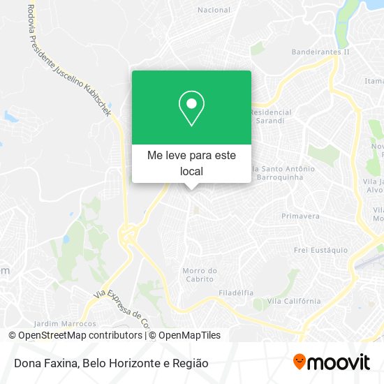 Dona Faxina mapa