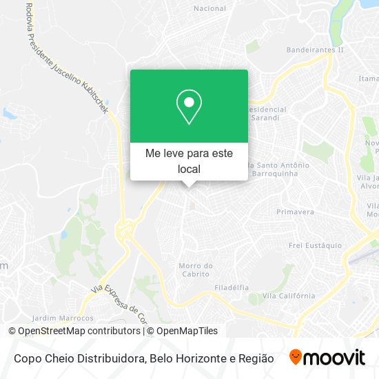 Copo Cheio Distribuidora mapa