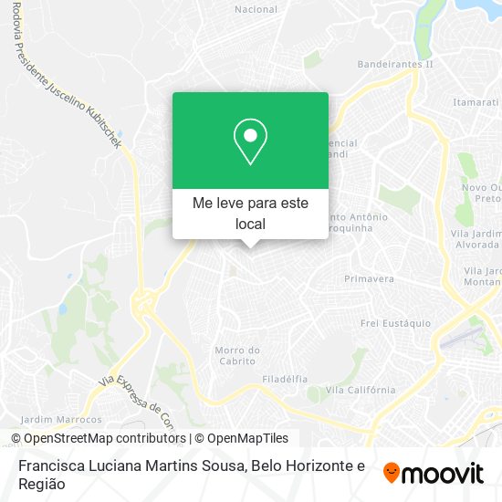 Francisca Luciana Martins Sousa mapa