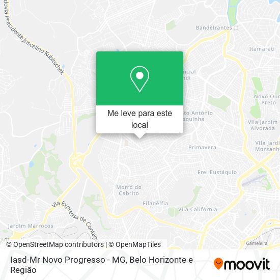 Iasd-Mr Novo Progresso - MG mapa