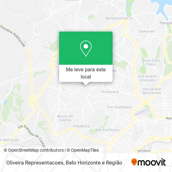 Oliveira Representacoes mapa