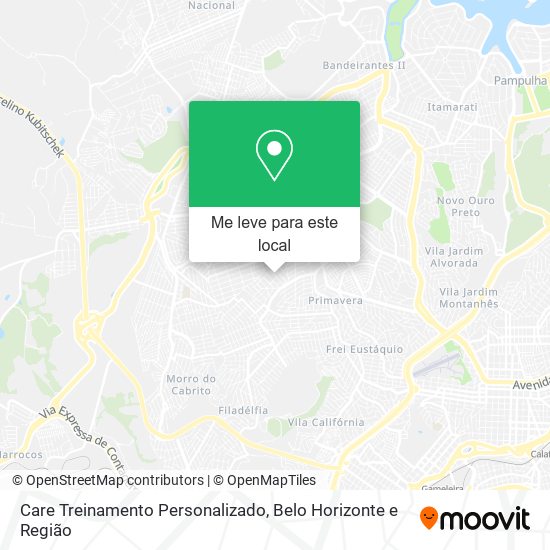 Care Treinamento Personalizado mapa