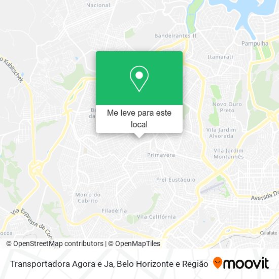 Transportadora Agora e Ja mapa