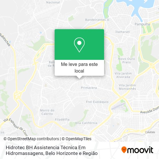 Hidrotec BH Assistencia Técnica Em Hidromassagens mapa