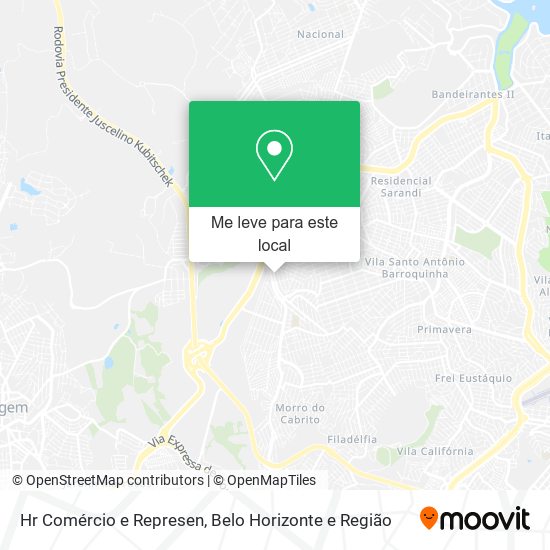Hr Comércio e Represen mapa