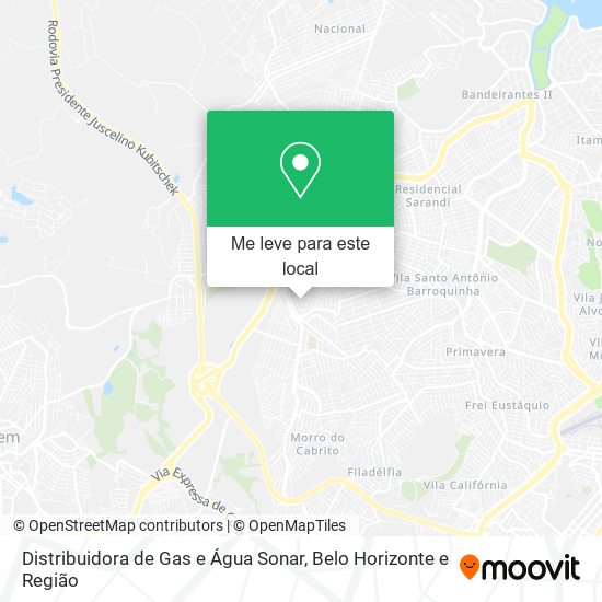 Distribuidora de Gas e Água Sonar mapa