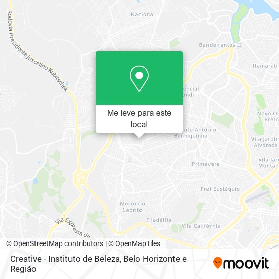 Creative - Instituto de Beleza mapa