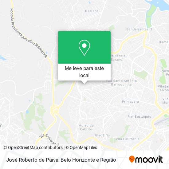 José Roberto de Paiva mapa