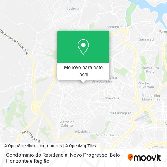 Condominio do Residencial Novo Progresso mapa