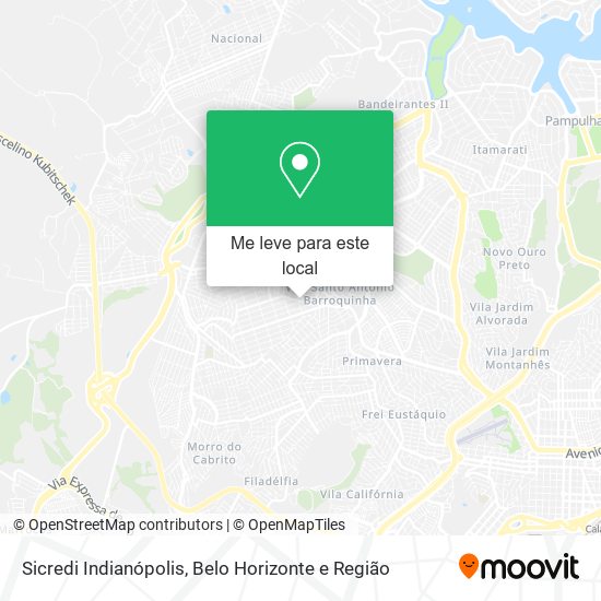 Sicredi Indianópolis mapa