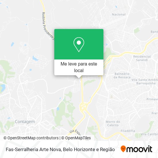 Fas-Serralheria Arte Nova mapa