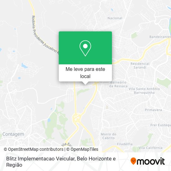 Blitz Implementacao Veicular mapa