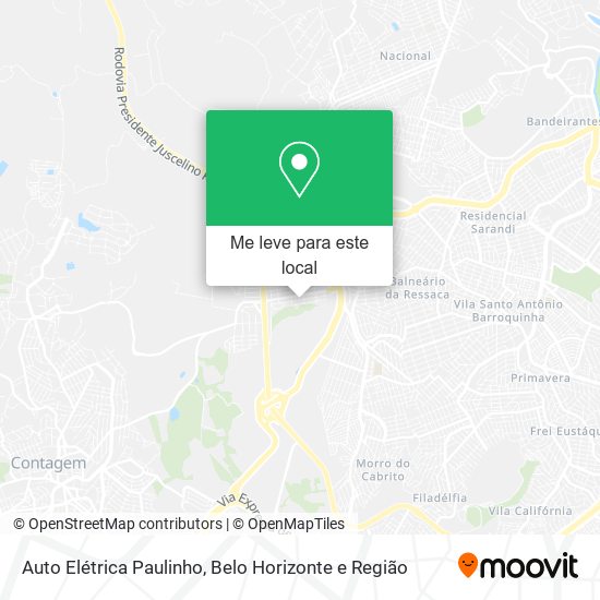 Auto Elétrica Paulinho mapa